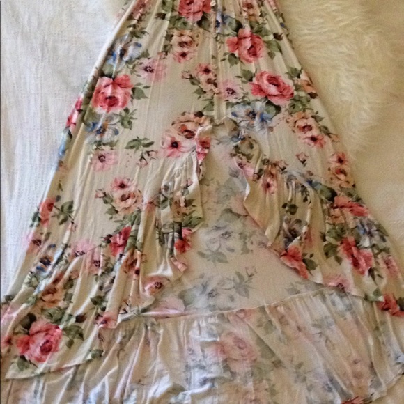 RESTOCKED! Floral high low maxi dress - Picture 5 of 7